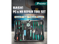 PROSKIT Mala Ferramentas Manutenção PC Informática PROSKIT Mala Ferramentas Manutenção PC Informática